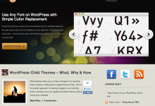 The front page has a big visual impact, while keeping the focus on the content, rather than the design